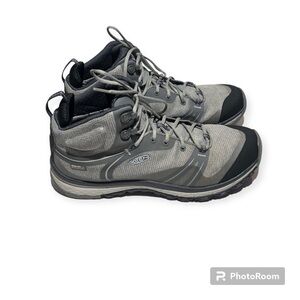 Keen Women’s Terradora Waterproof Mid Hiking Boots Shoes Size 9.5 Black Grey